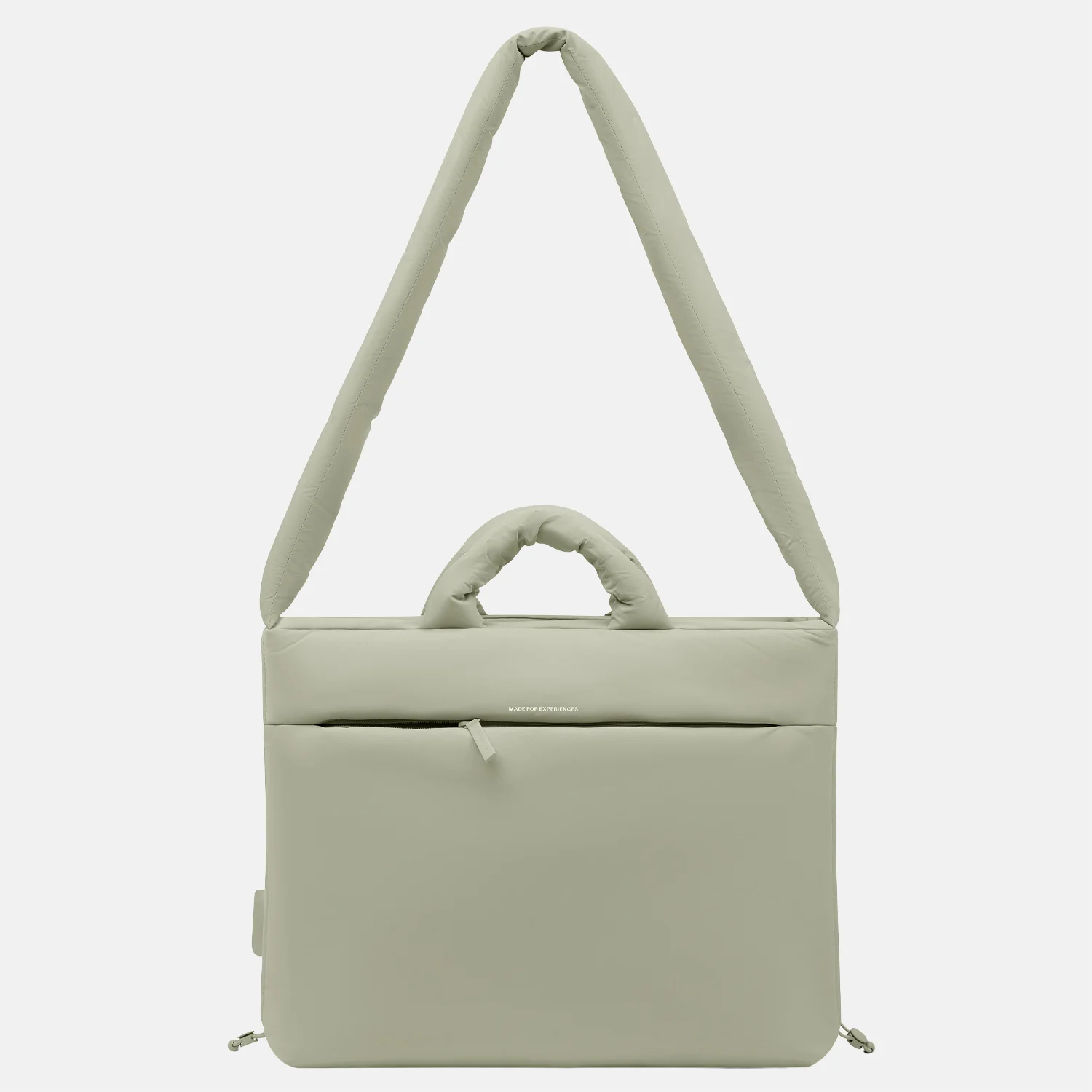 Kapten & Son Skara Cloud Pro shopper 16 inch soft khaki bij Duifhuizen