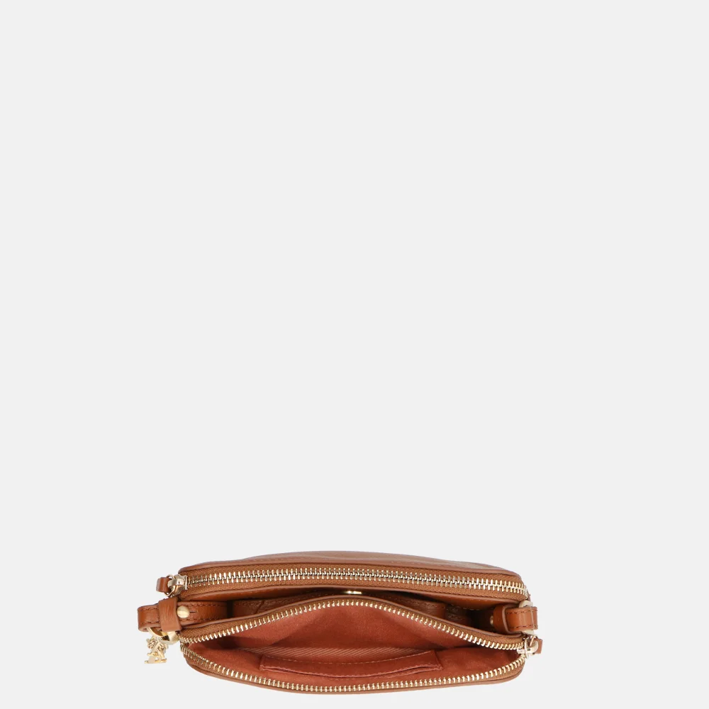 Loulou Essentiels Sue crossbody tas cognac bij Duifhuizen