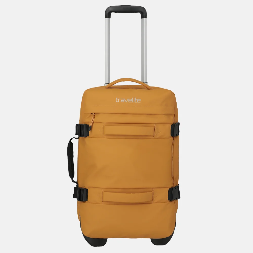 Travelite Bolonia wieltas 53 cm yellow bij Duifhuizen