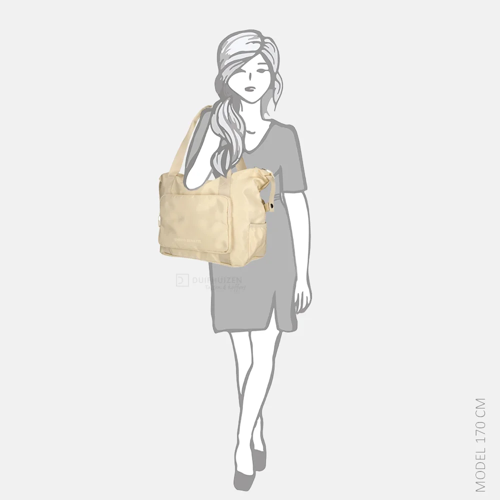 Enrico Benetti Lakers weekendtas off white bij Duifhuizen