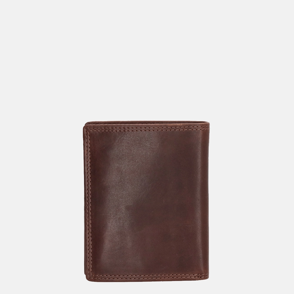 Gio Gini billfold brown bij Duifhuizen