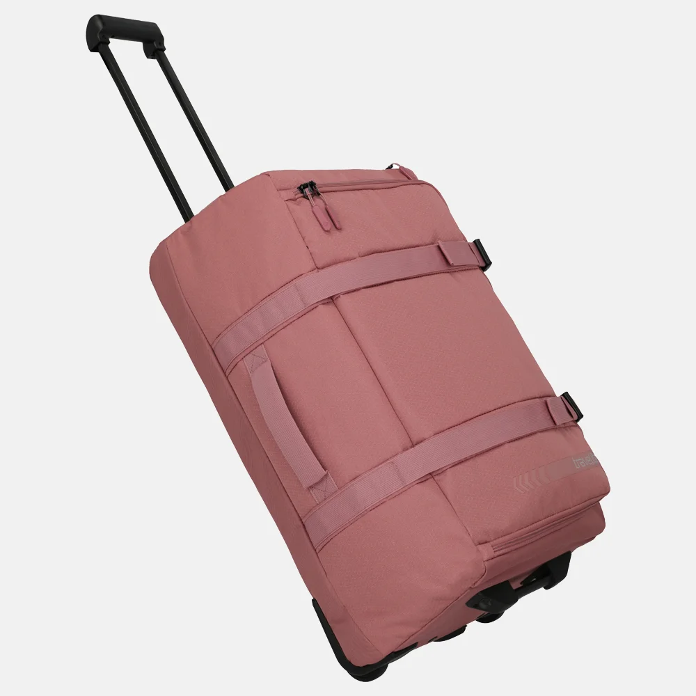 Travelite Kick Off Wheeled Duffle L reistas rose bij Duifhuizen