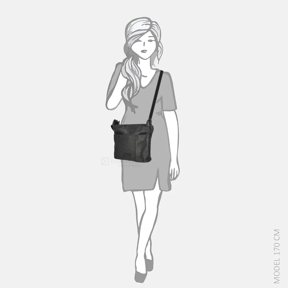 Enrico Benetti Josie crossbody tas zwart bij Duifhuizen