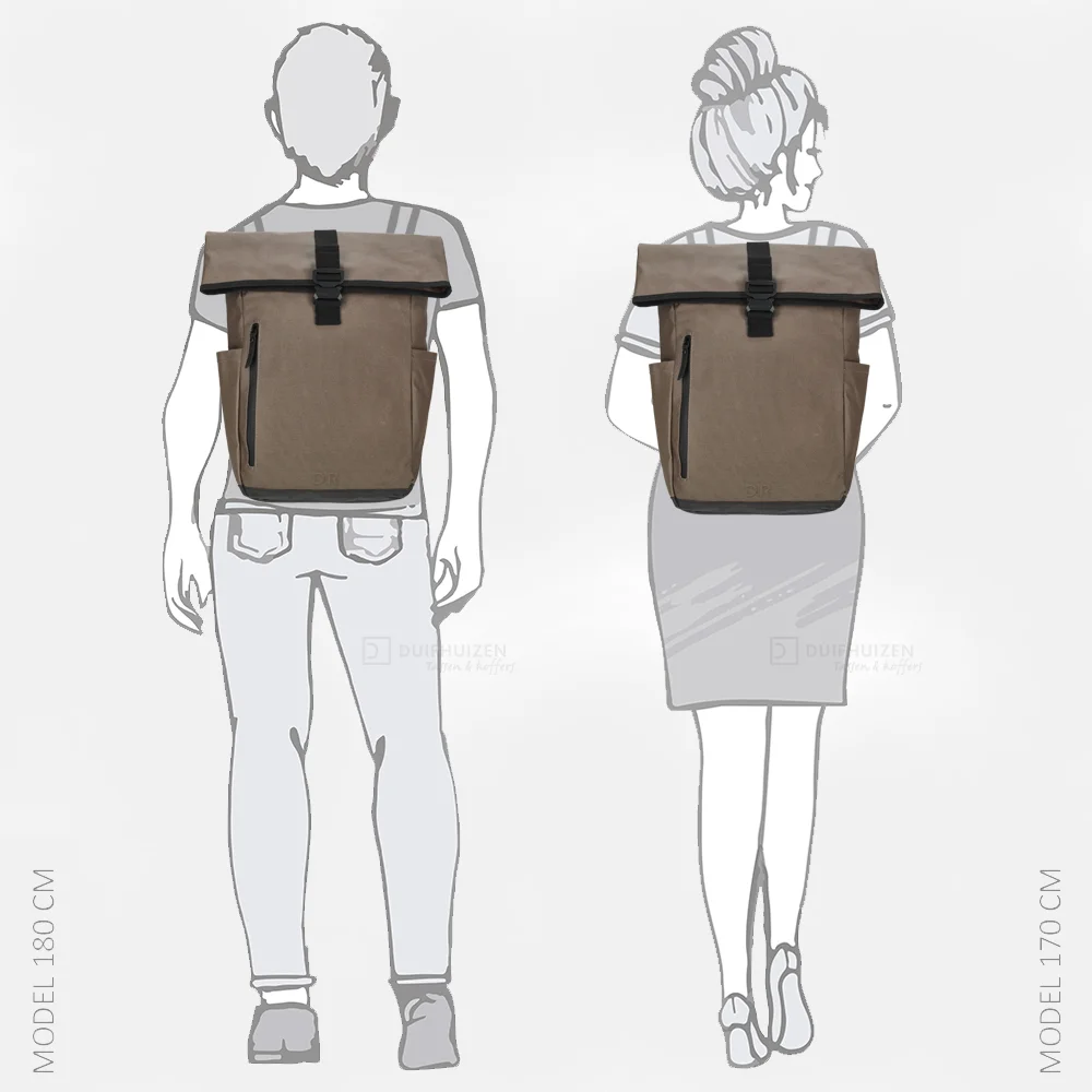 Daniel Ray Wangaratta rugzak XL 15 inch taupe bij Duifhuizen