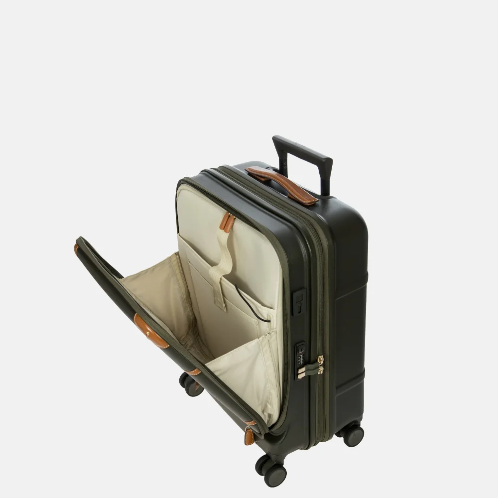 Bric's Bellagio trolley handbagage koffer 55 cm olive bij Duifhuizen