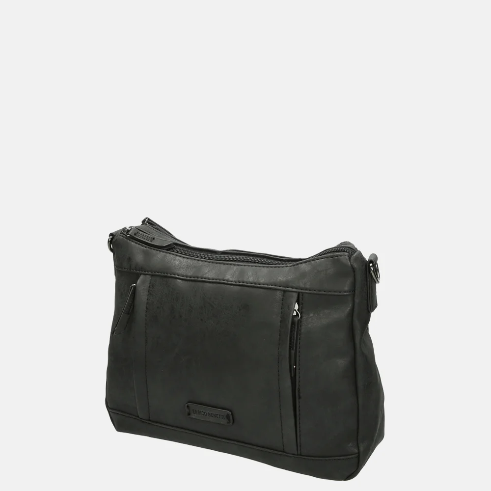 Enrico Benetti Ruby crossbody tas zwart bij Duifhuizen