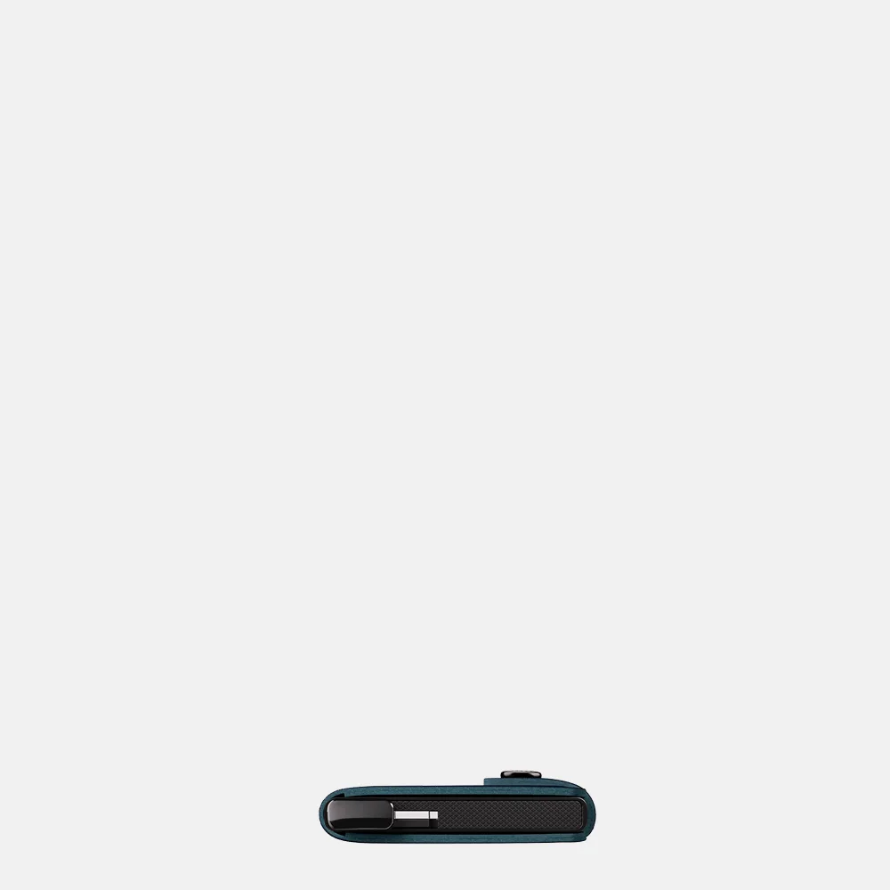 Secrid Premium Miniwallet Emboss Lines pasjeshouder teal bij Duifhuizen