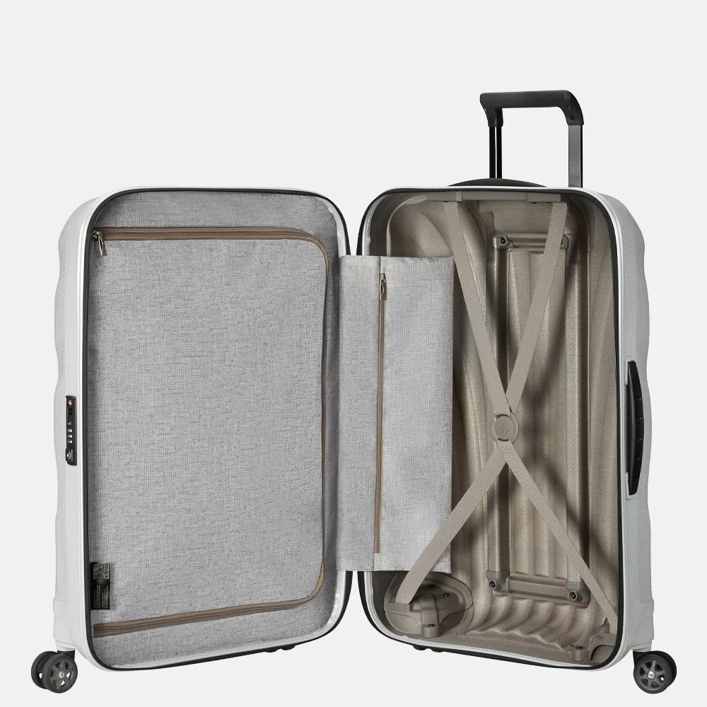 Samsonite C-Lite reiskoffer 69 cm off white bij Duifhuizen