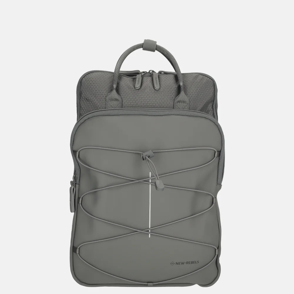 New Rebels Trondheim rugzak 15 inch antracite bij Duifhuizen