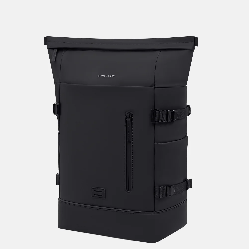 Kapten & Son Helsinki pro bike laptoprugzak all black bij Duifhuizen