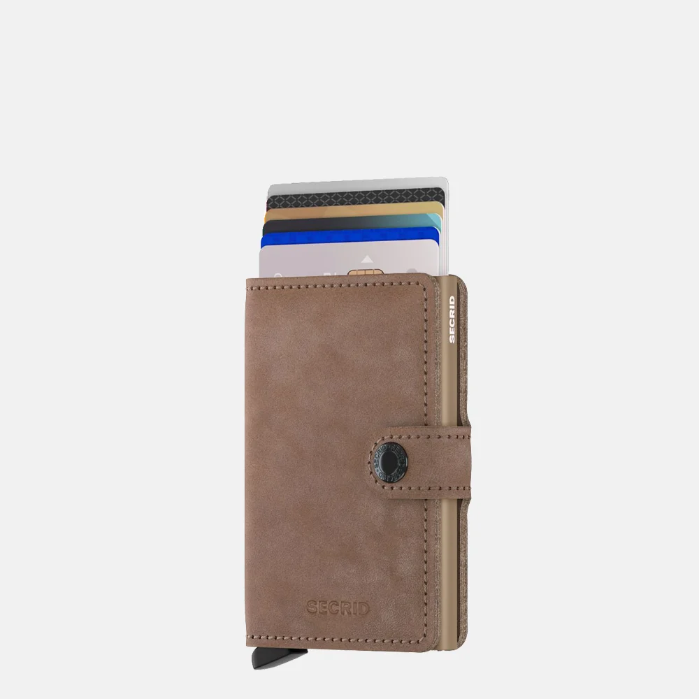 Secrid Miniwallet vintage taupe bij Duifhuizen