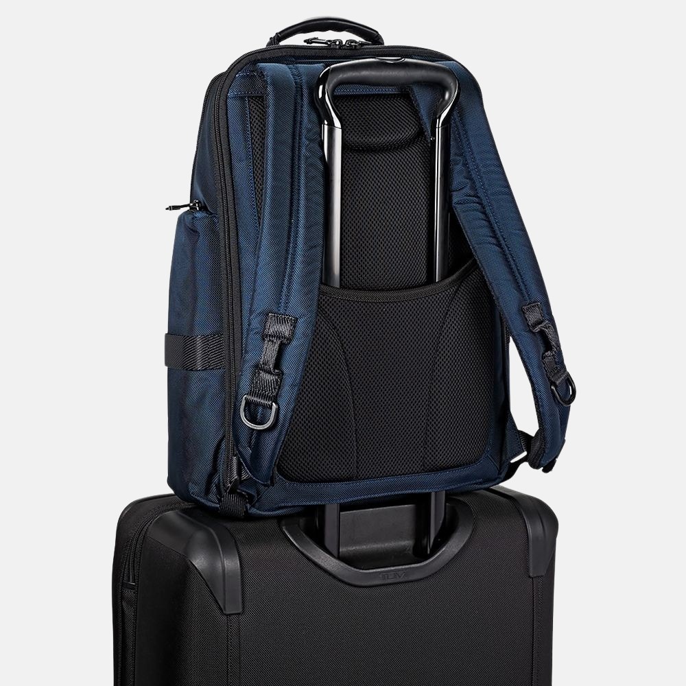 Tumi Alpha Bravo Sheppard Deluxe laptop rugzak 15 inch navy bij Duifhuizen