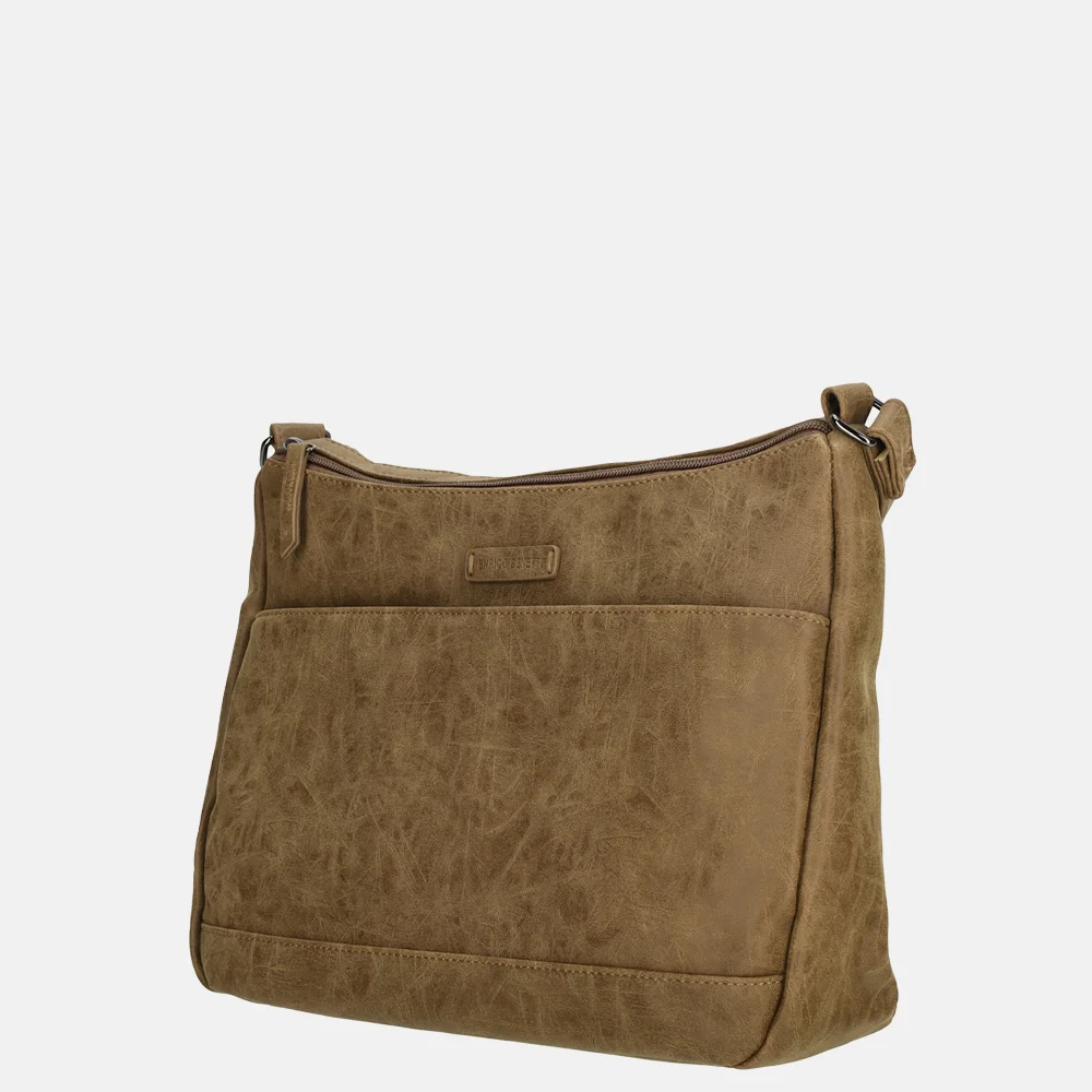 Enrico Benetti Noumea crossbody tas camel bij Duifhuizen