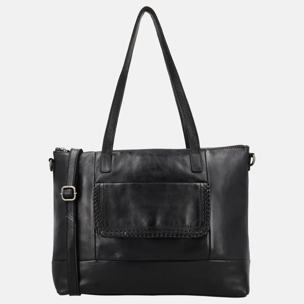 Hide & Stitches Country shopper zwart
