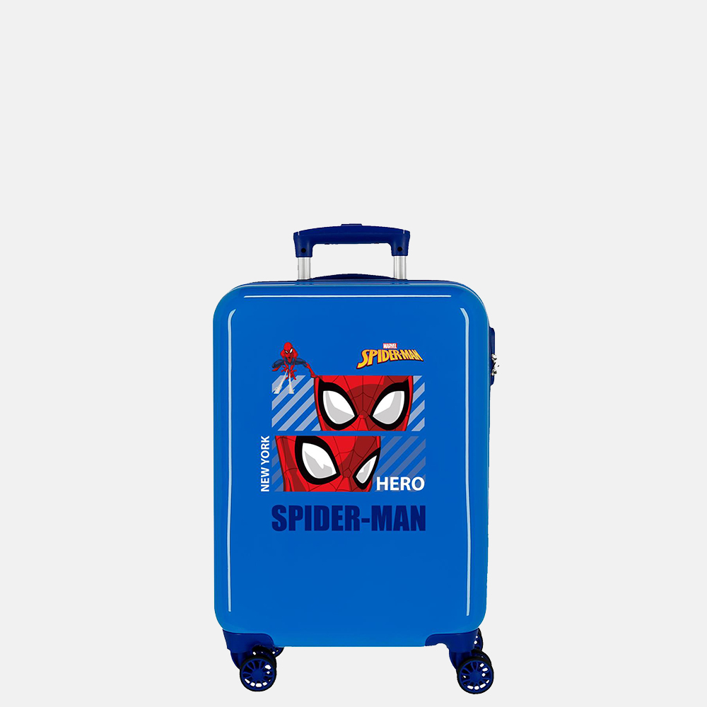 Marvel Spider-Man kinderkoffer 55 cm blauw