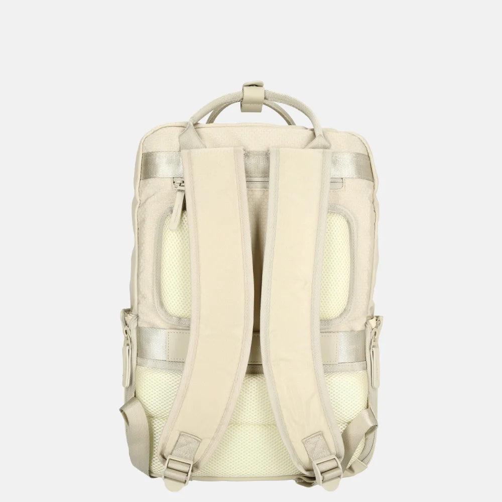 New Rebels Trondheim rugzak 15 inch beige bij Duifhuizen