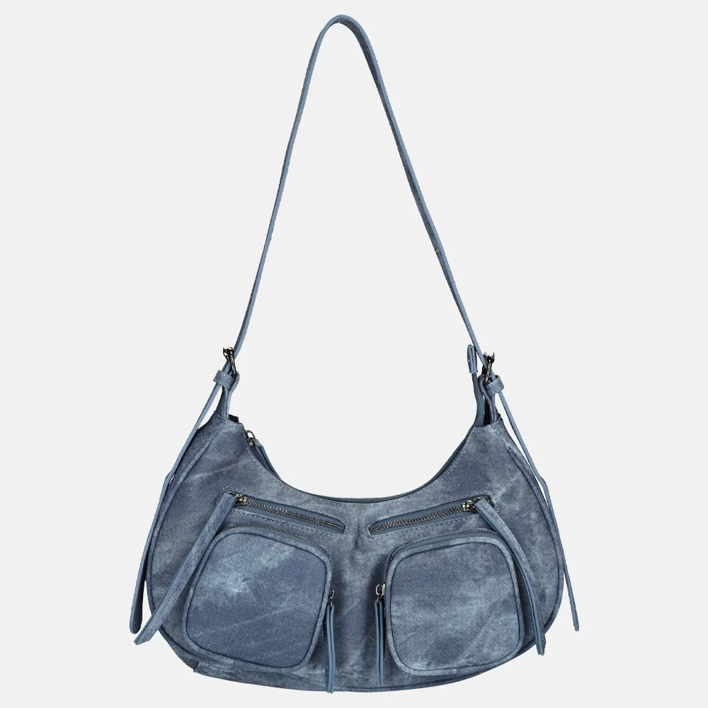 Enrico Benetti Chloe schoudertas jeans | 023125-Blauw