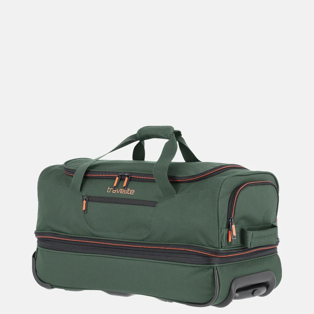 Travelite Basics reistas 55 cm dark green bij Duifhuizen