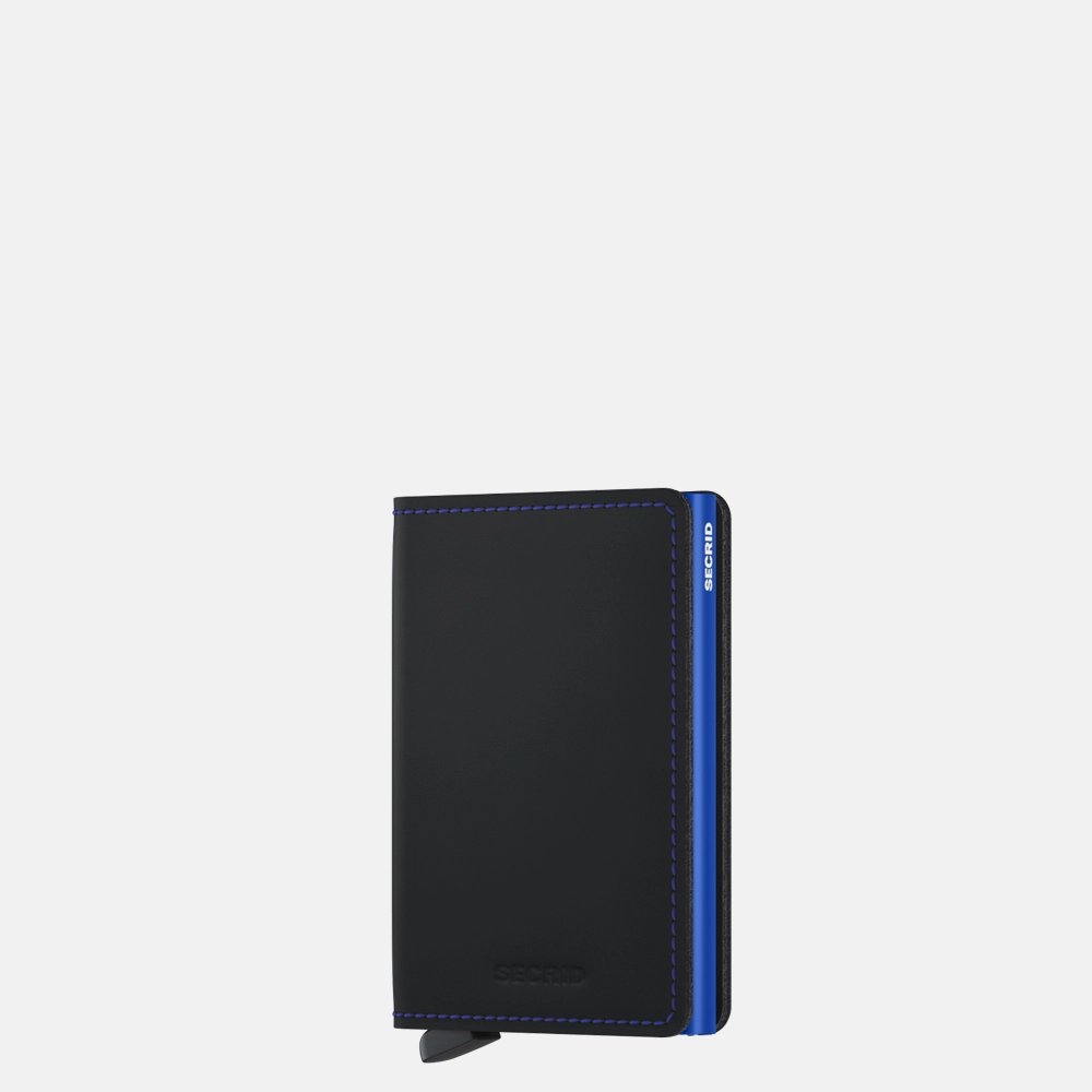 Secrid Slimwallet pasjeshouder matte black & blue