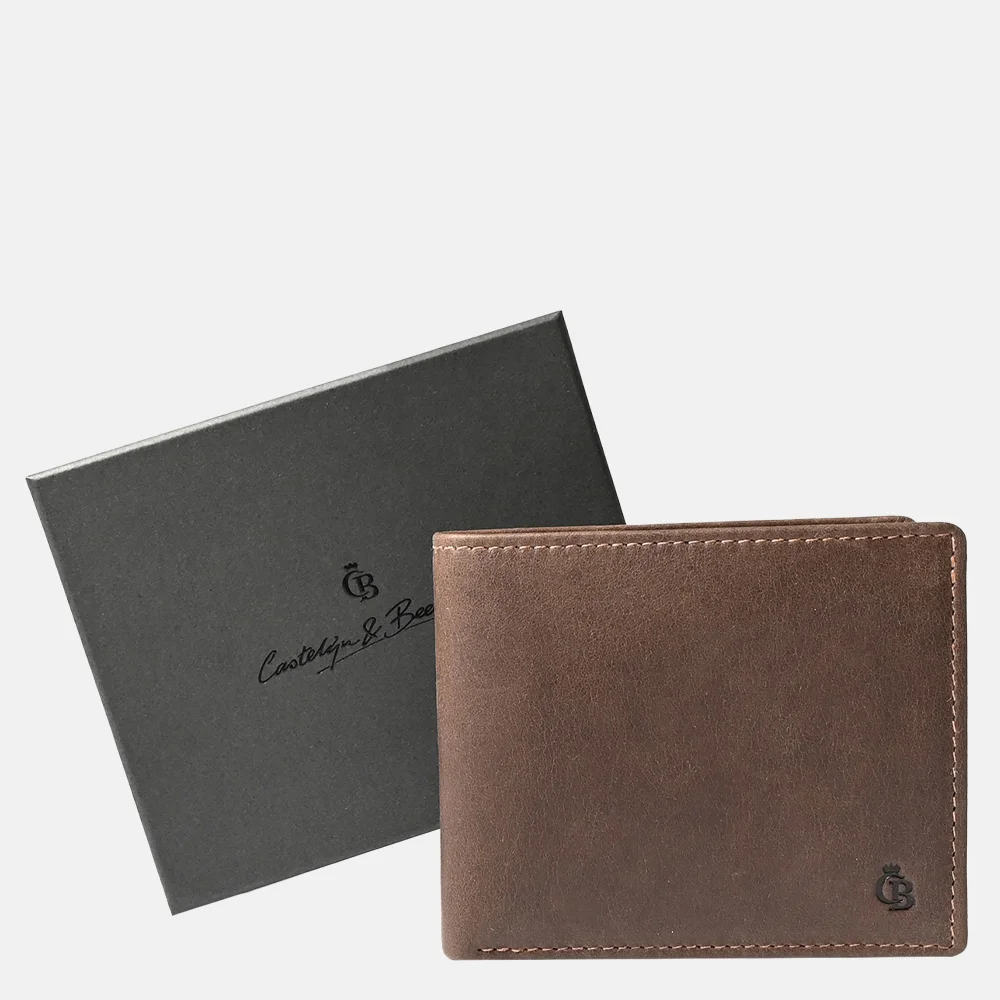 Castelijn en Beerens luxe giftbox billfold mocca bij Duifhuizen