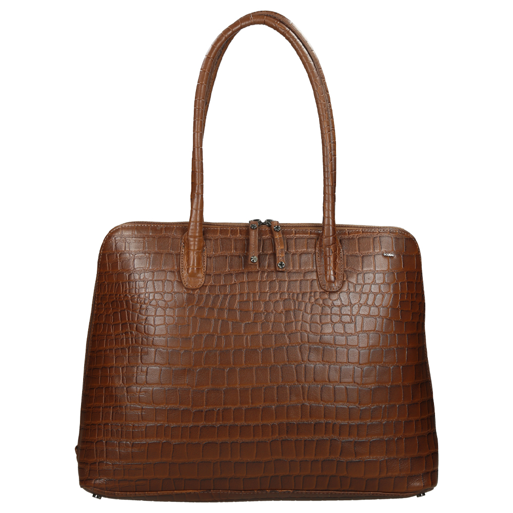 Berba Laguna shopper 15 inch cognac bij Duifhuizen