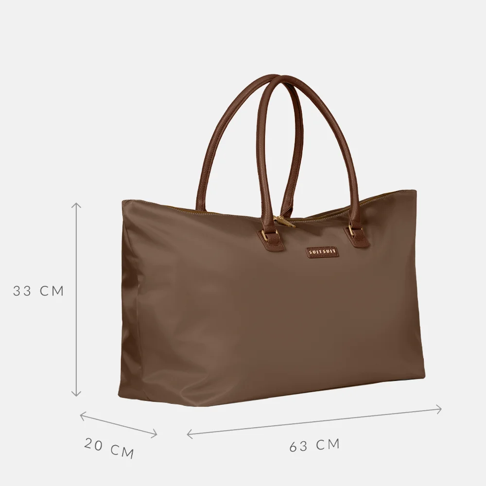 SUITSUIT Fab Seventies weekendtas cocoa brown bij Duifhuizen
