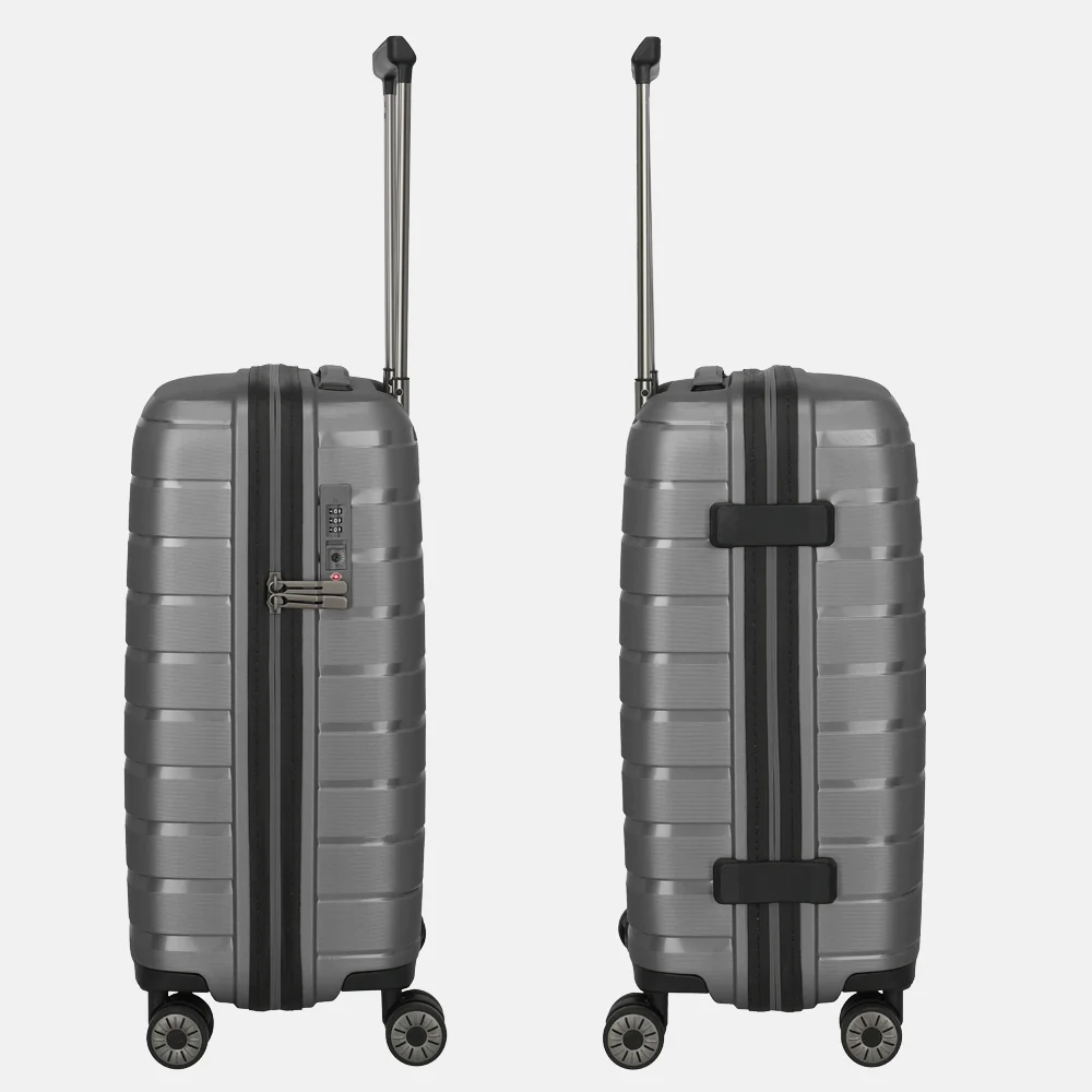 Travelite Air Base handbagage koffer slim 55 cm antraciet bij Duifhuizen