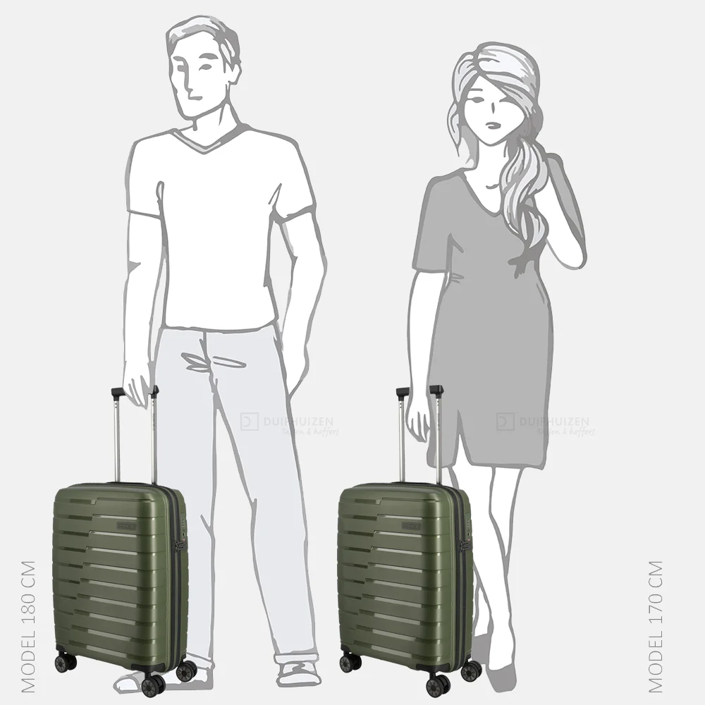 Travelite Air Base handbagage koffer 55 cm olive bij Duifhuizen