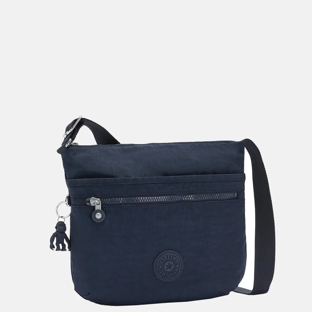 Kipling Arto schoudertas blue bleu bij Duifhuizen