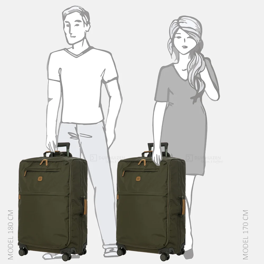 Bric's X- Travel koffer 71 cm olive bij Duifhuizen