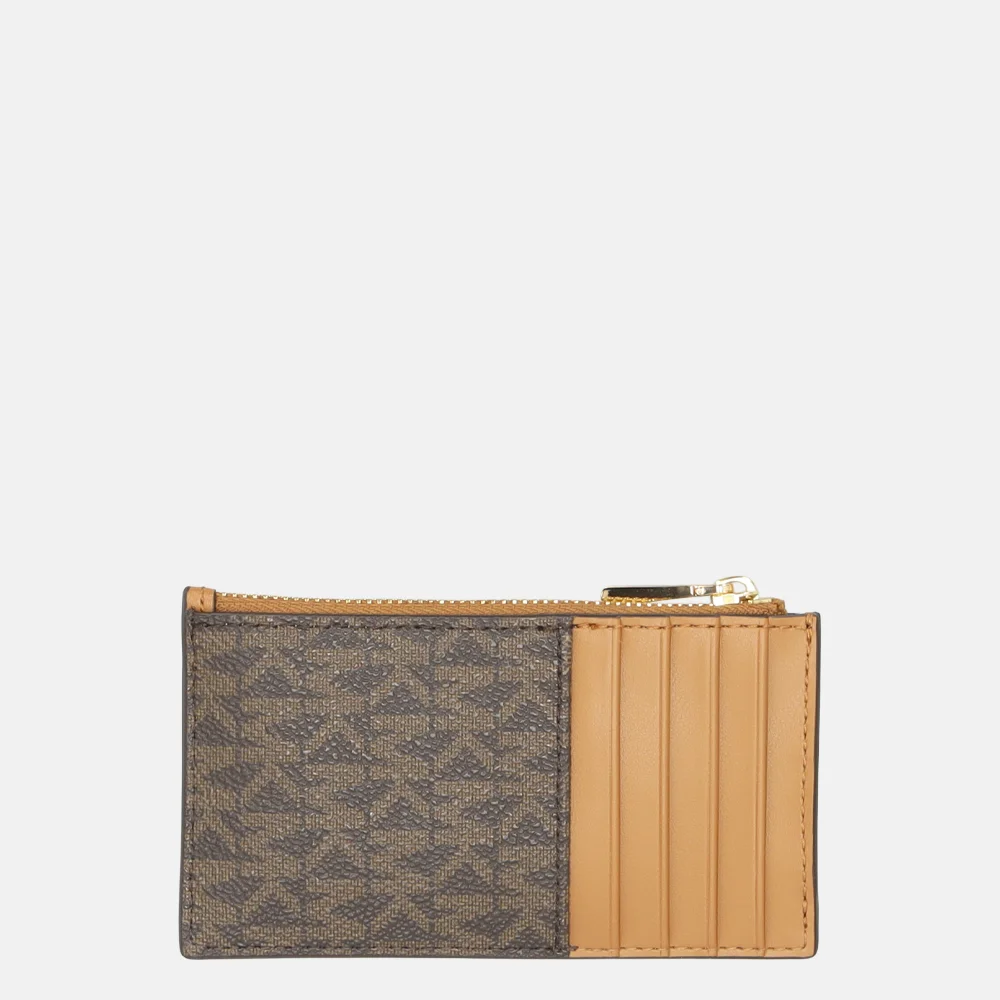 Michael Kors Jet set card case pasjeshouder S brown/acorn bij Duifhuizen