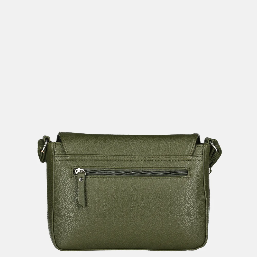 Enrico Benetti Sarah crossbody tas olijfgroen bij Duifhuizen