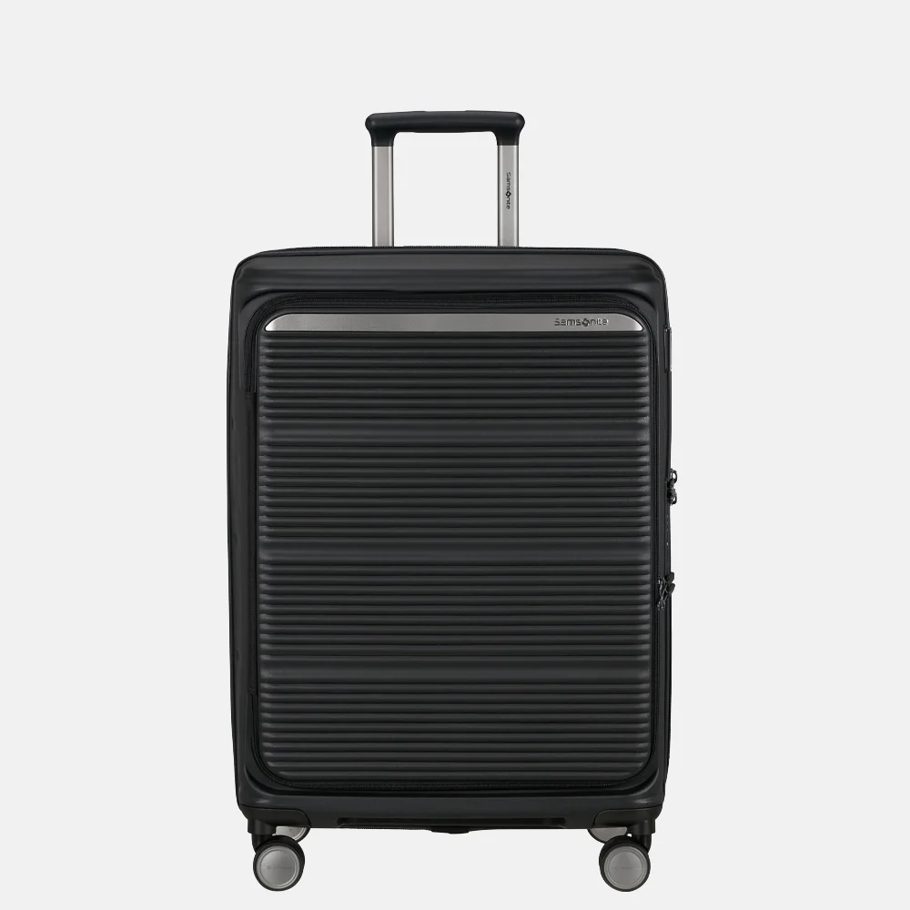 Samsonite Paralux HS Spinner reiskoffer expendable 67 cm black bij Duifhuizen