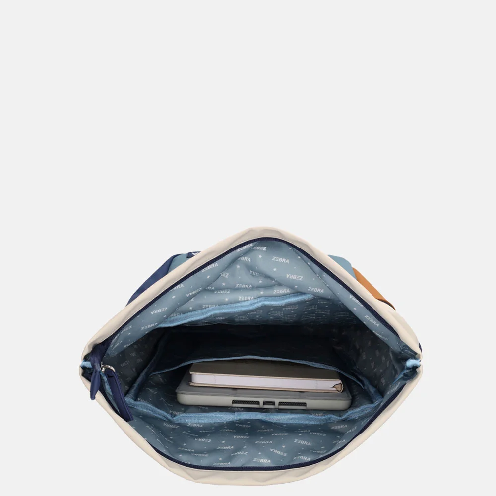 Zebra Trends Scott kinderrugzak  middenblauw bij Duifhuizen