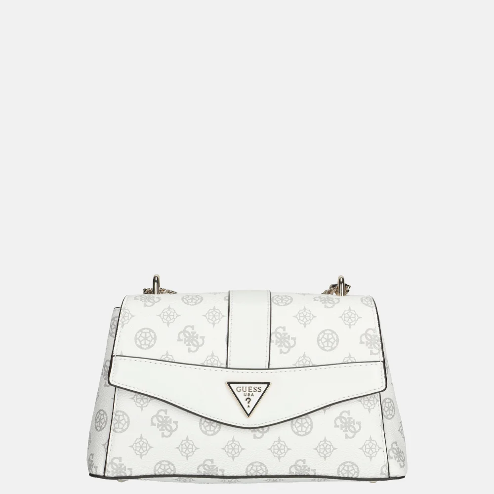 Guess Dorys crossbody tas white logo bij Duifhuizen