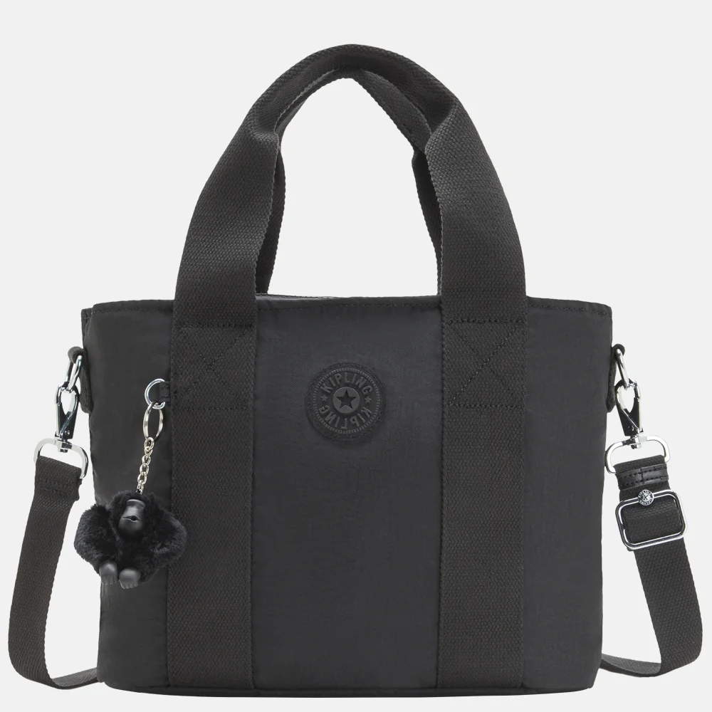 Kipling Minta handtas M black noir bij Duifhuizen