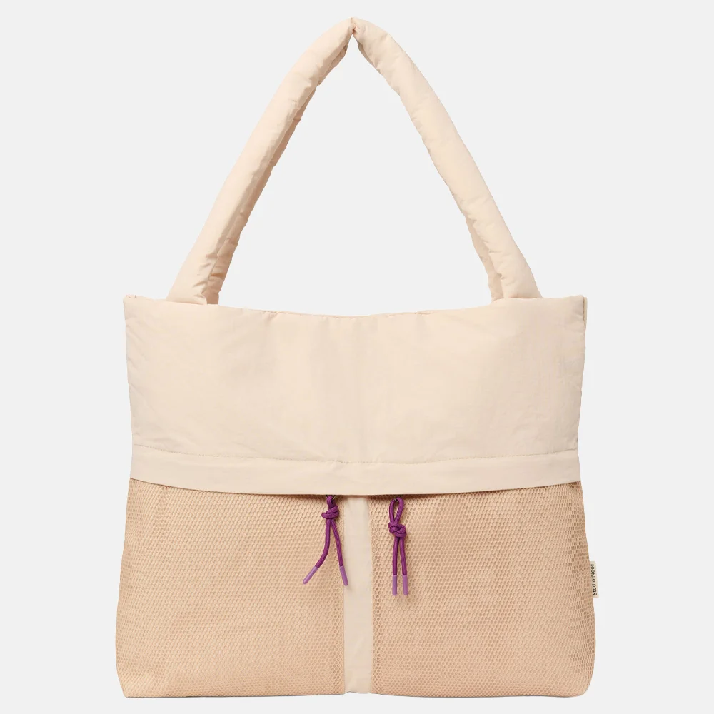 Studio Noos Patchwork mom bag shopper oatmeal bij Duifhuizen