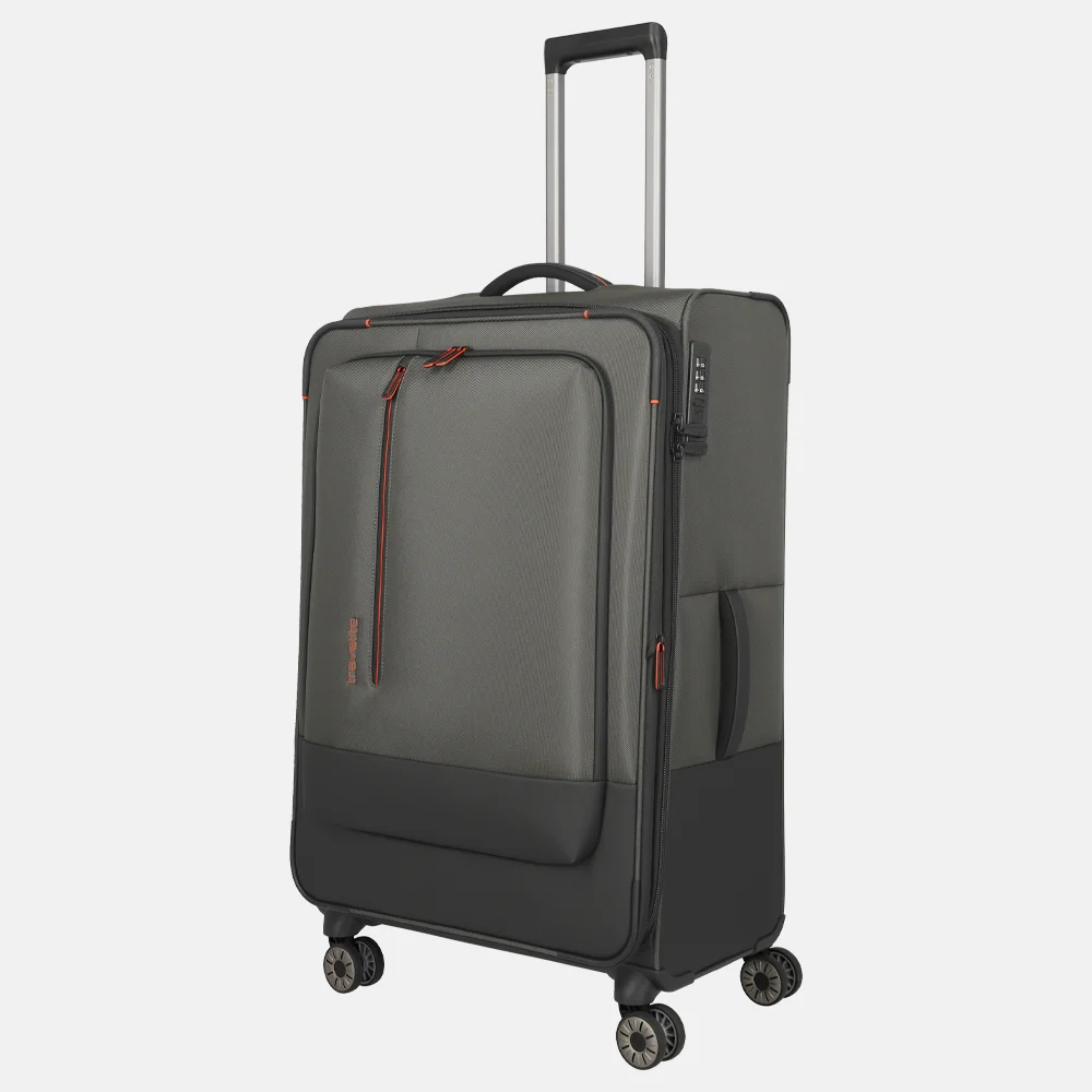 Travelite Crosslite 5.0 reiskoffer 77 cm L dark olive bij Duifhuizen