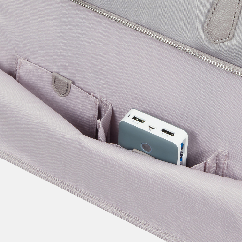 Samsonite Karissa Biz 2.0 laptoptas 15.6 inch lilac grey bij Duifhuizen