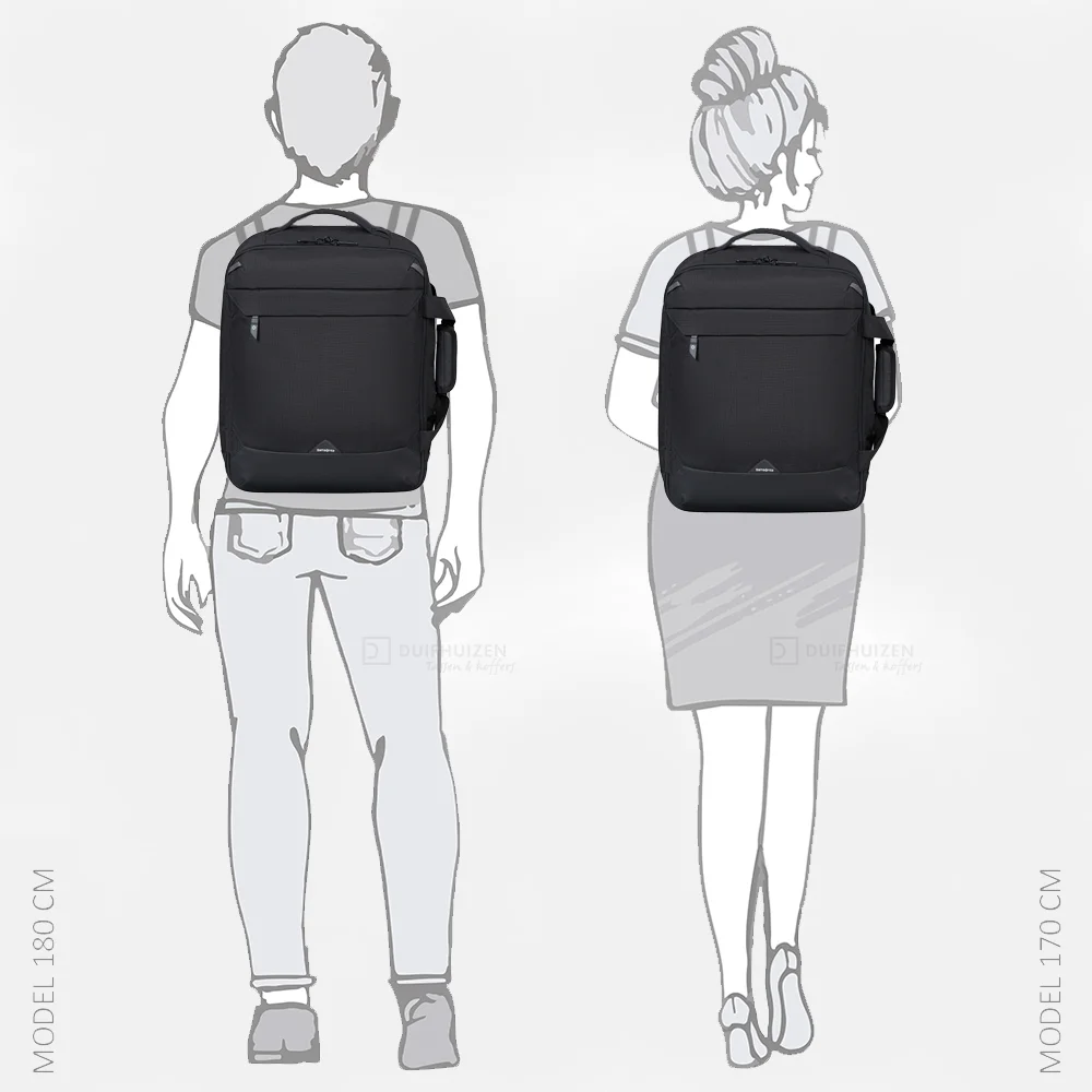 Samsonite Roadseeker underseater/rugzak M deep black bij Duifhuizen