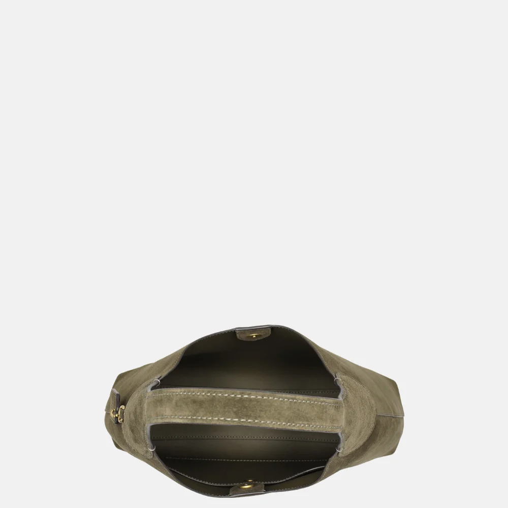 Coach Brooklyn buideltas suede olive bij Duifhuizen