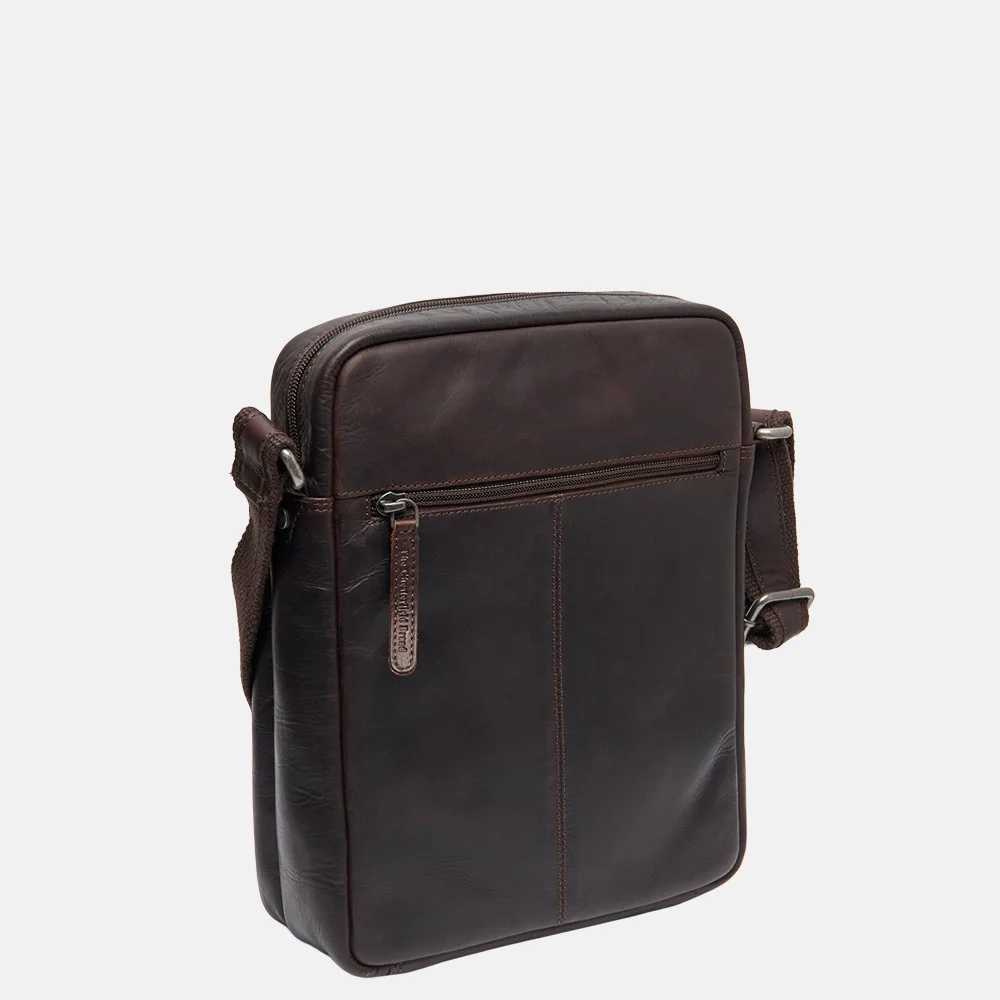 Chesterfield Anzora schoudertas L dark brown bij Duifhuizen