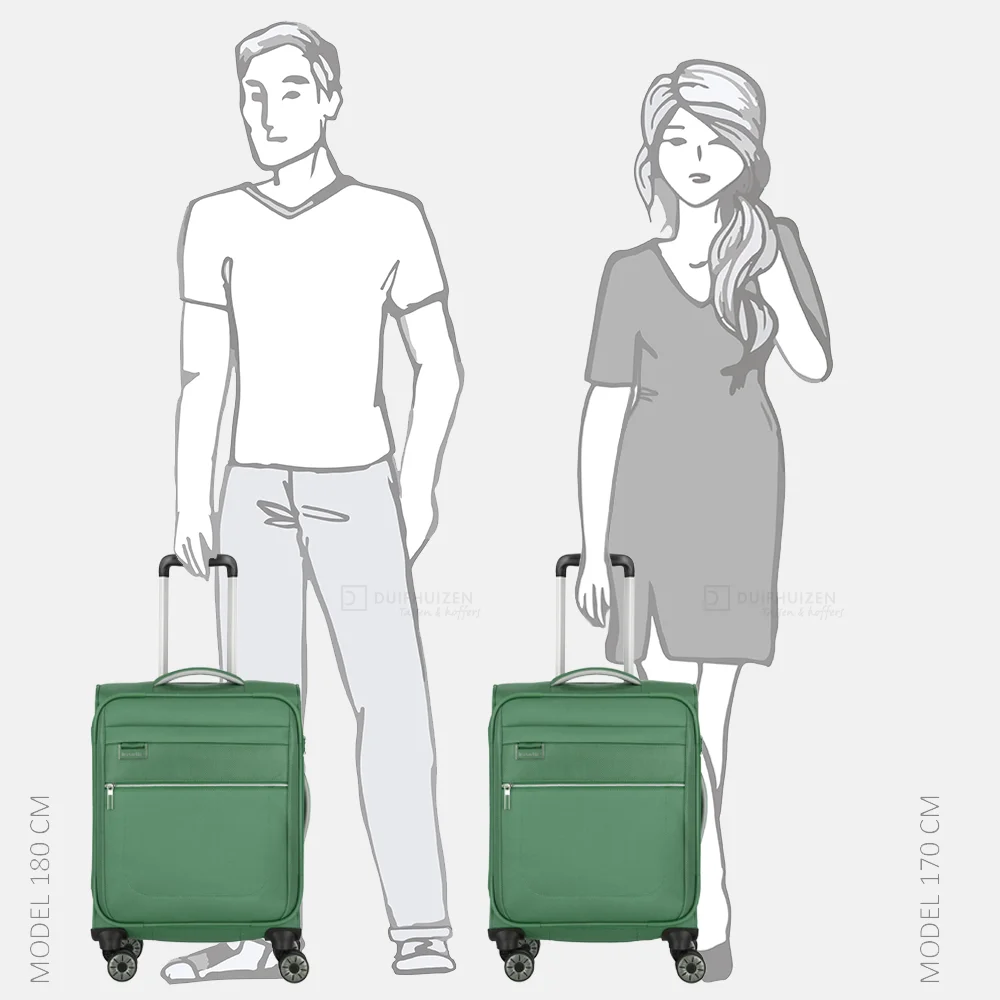 Travelite Miigo handbagage koffer 55 cm green bij Duifhuizen