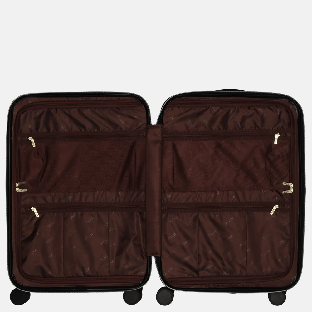 Mosz Lauren koffer 66 cm nero leo bij Duifhuizen