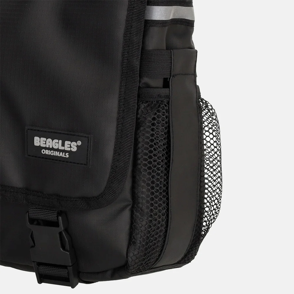 Beagles fietstas black bij Duifhuizen