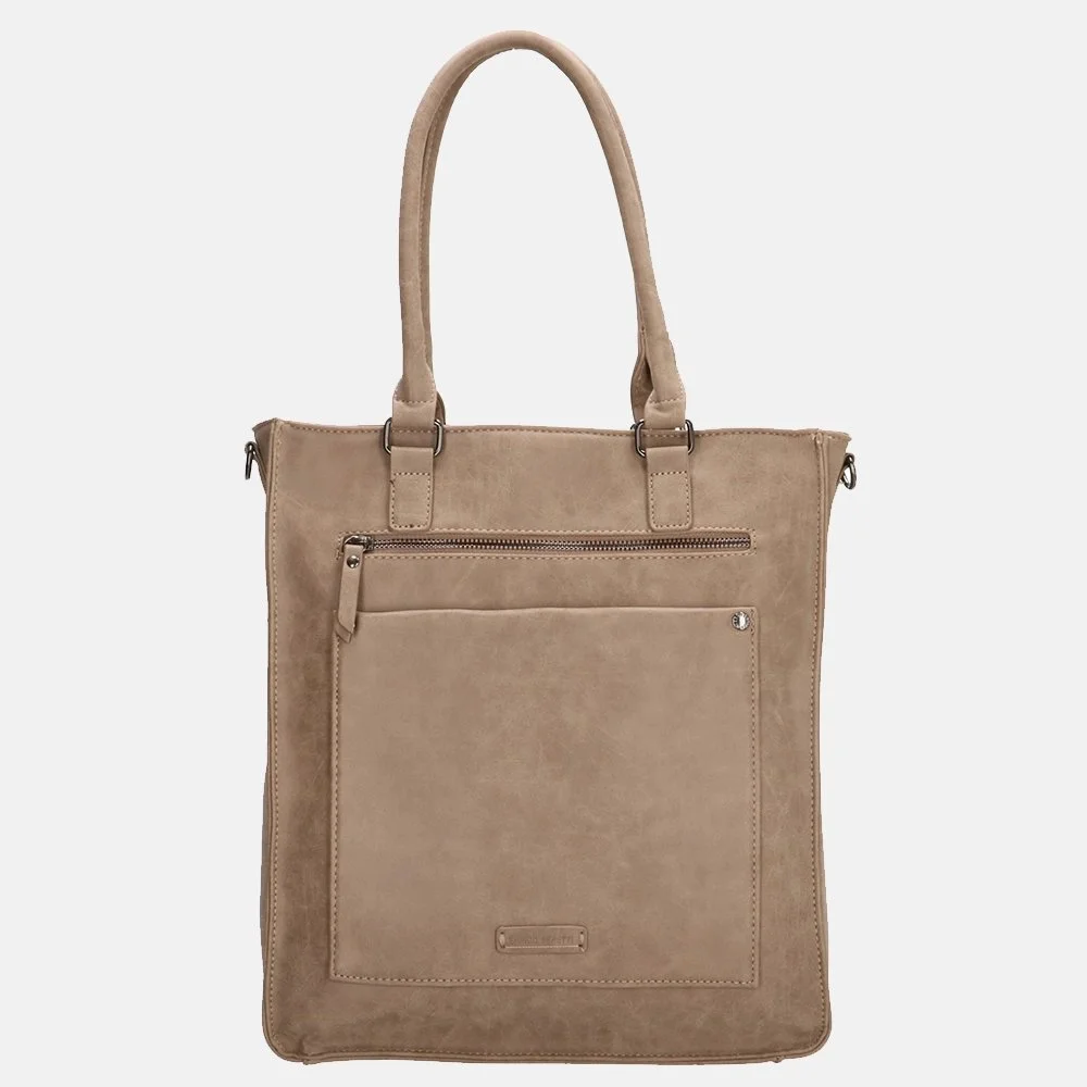 Enrico Benetti Bobbi shopper 14 inch middentaupe bij Duifhuizen