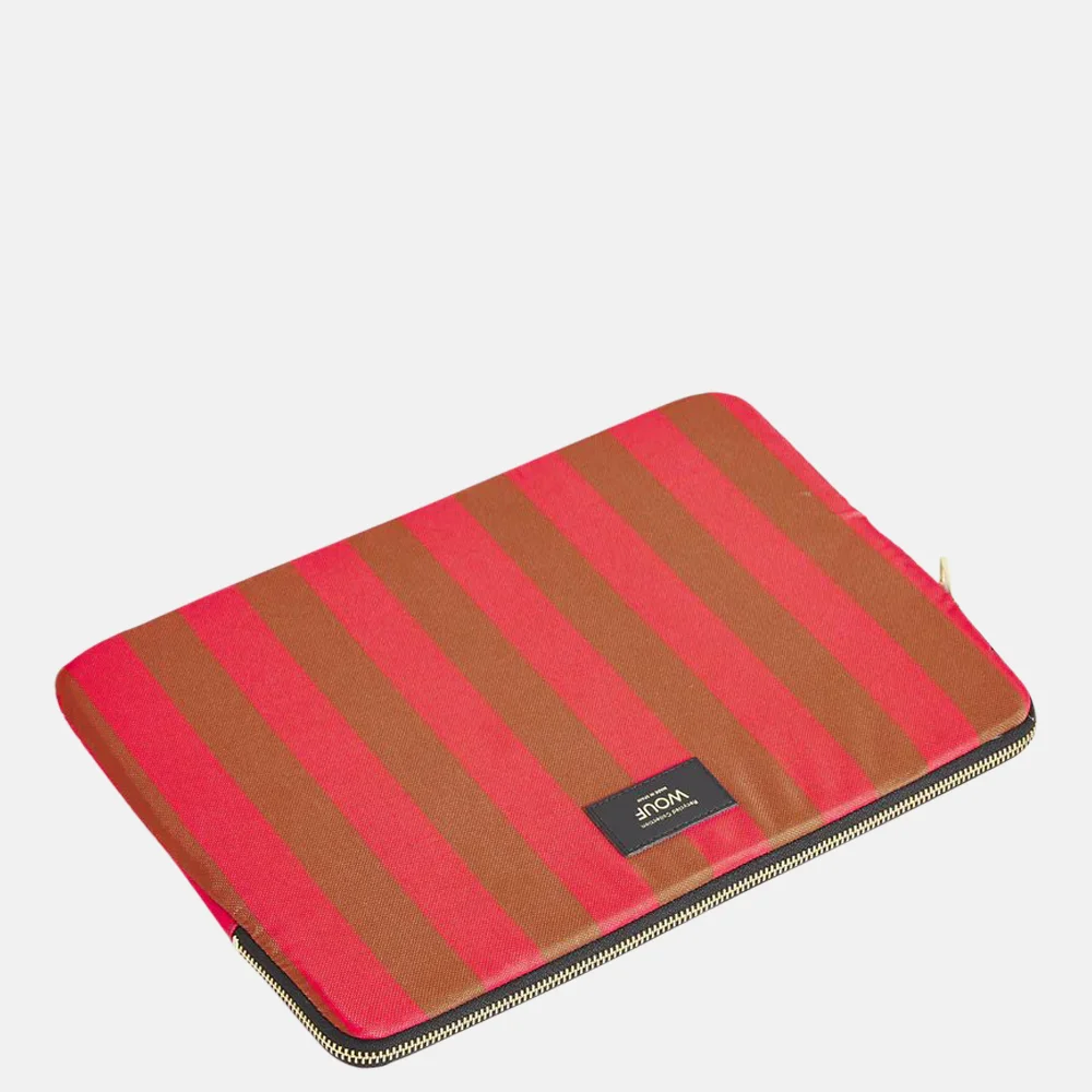 Wouf Pat laptophoes 15/16 inch streep bij Duifhuizen