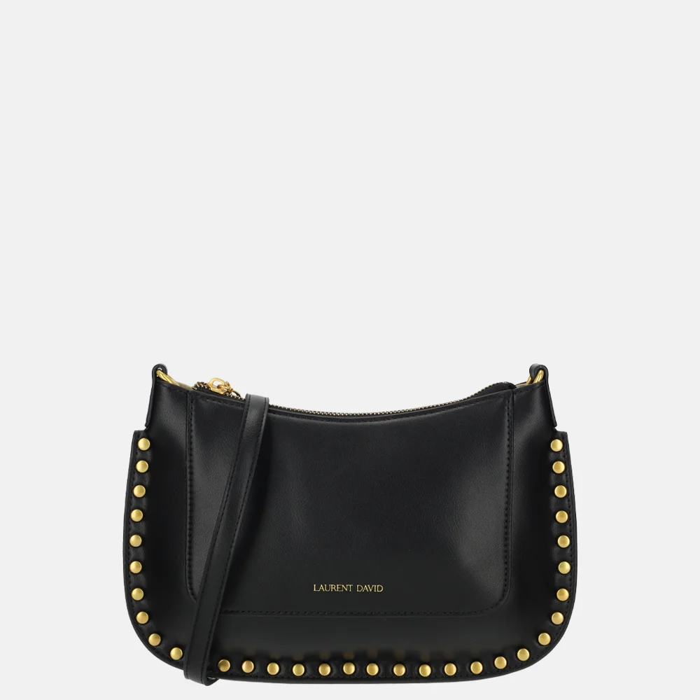 Laurent David crossbody tas studs black bij Duifhuizen