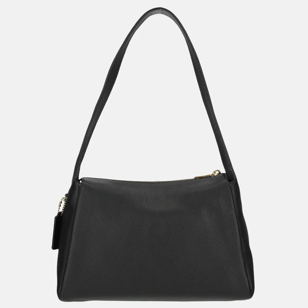 Coach Lola schoudertas polished pebble black  bij Duifhuizen