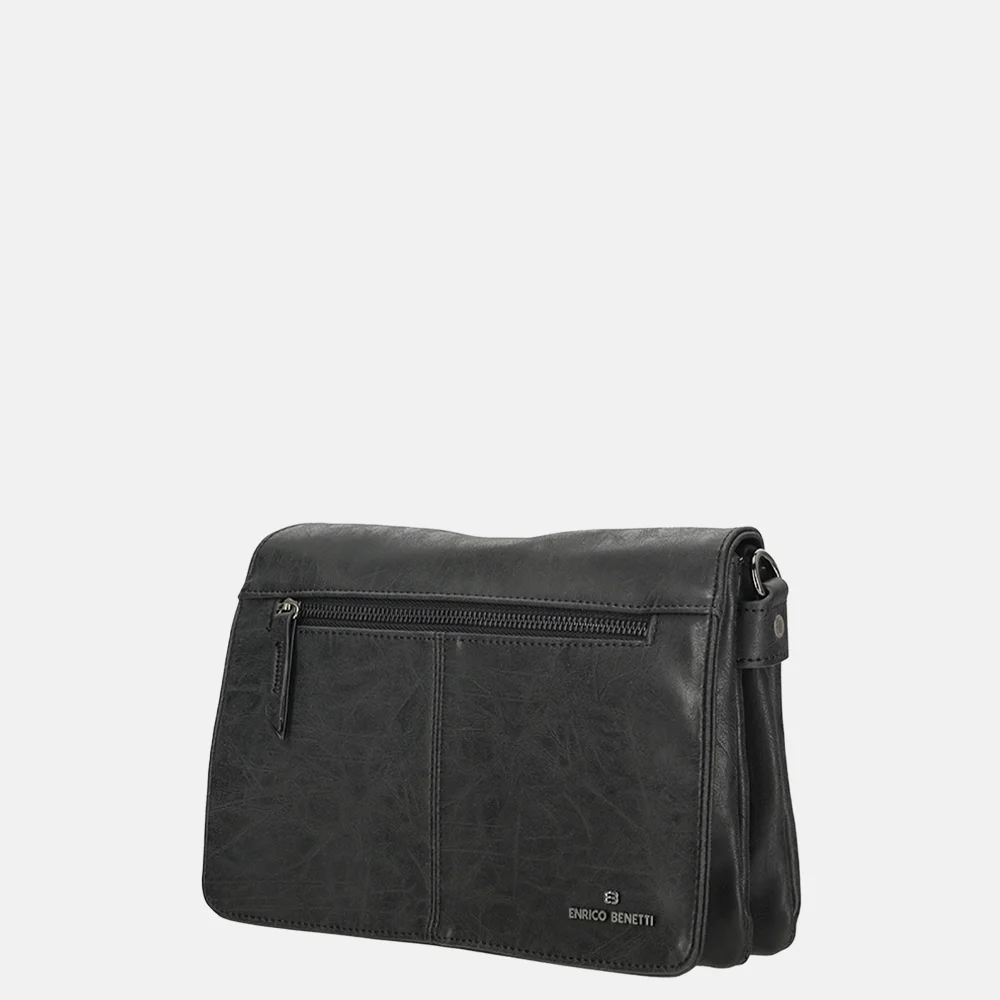 Enrico Benetti Stacey crossbody tas zwart bij Duifhuizen